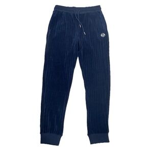 Sergio Tacchini Chenille Velour Pants Maritime Blue Medium Tracksuit